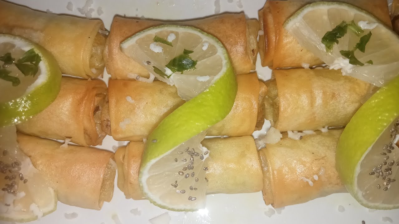 سيكار بحشوة مالحة لذيذ جدا وسهل التحضير وفي المتناول