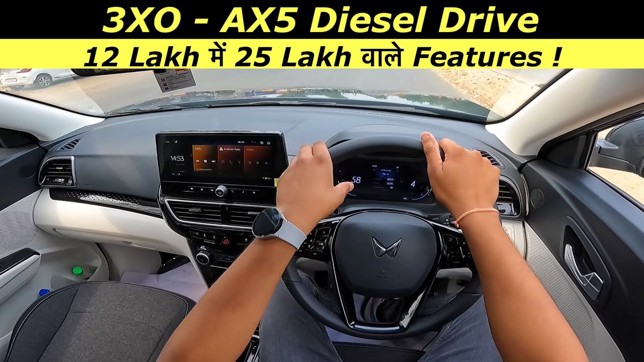 Mahindra Xuv 3XO AX5 Diesel Drive Review: 300 Nm Torque 🔥 - Power, Comfort, Mileage & All !!