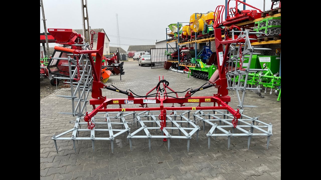 Brona zębowa ciężka zawieszana 5 polowa Pom Augustów