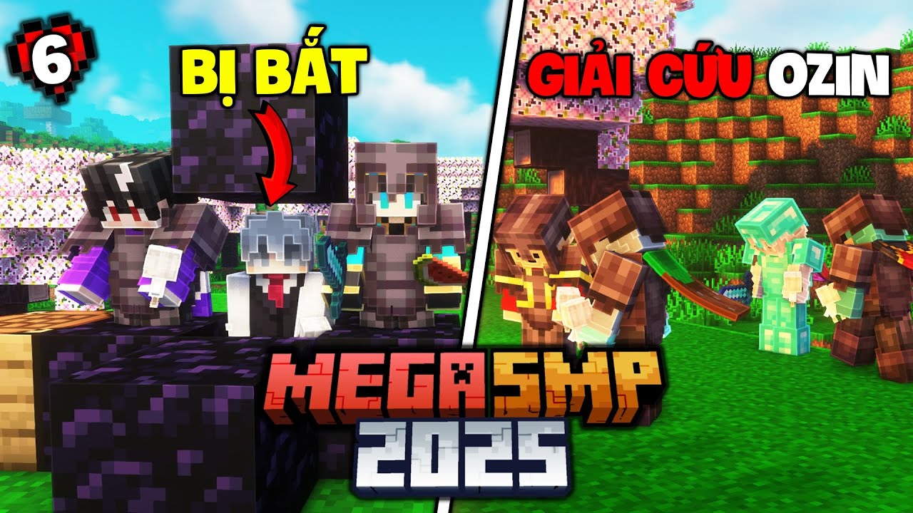 MINECRAFT MEGA SMP 2025 TẬP 6 | Tôi Bị Băng Chó Điên Bắt Cóc Khi Đang Ở Trong Nhà !!