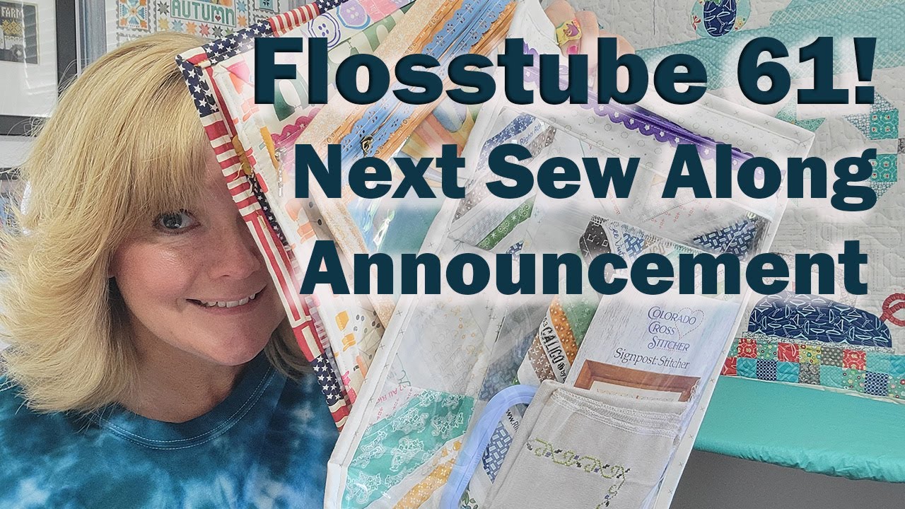 Flosstube 61! Halloween stitching, Pumpkin Lane progress, and the next quilty sew along!
