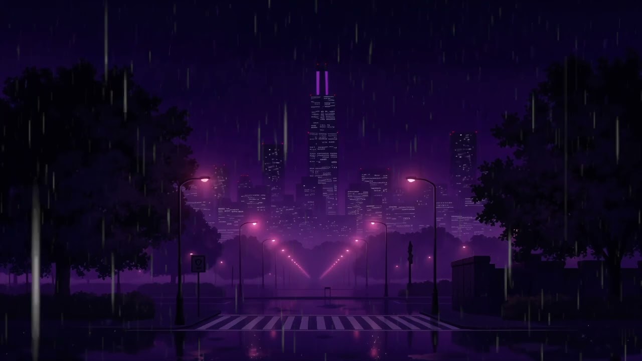 purple rainy nights I Lo-Fi I BGM
