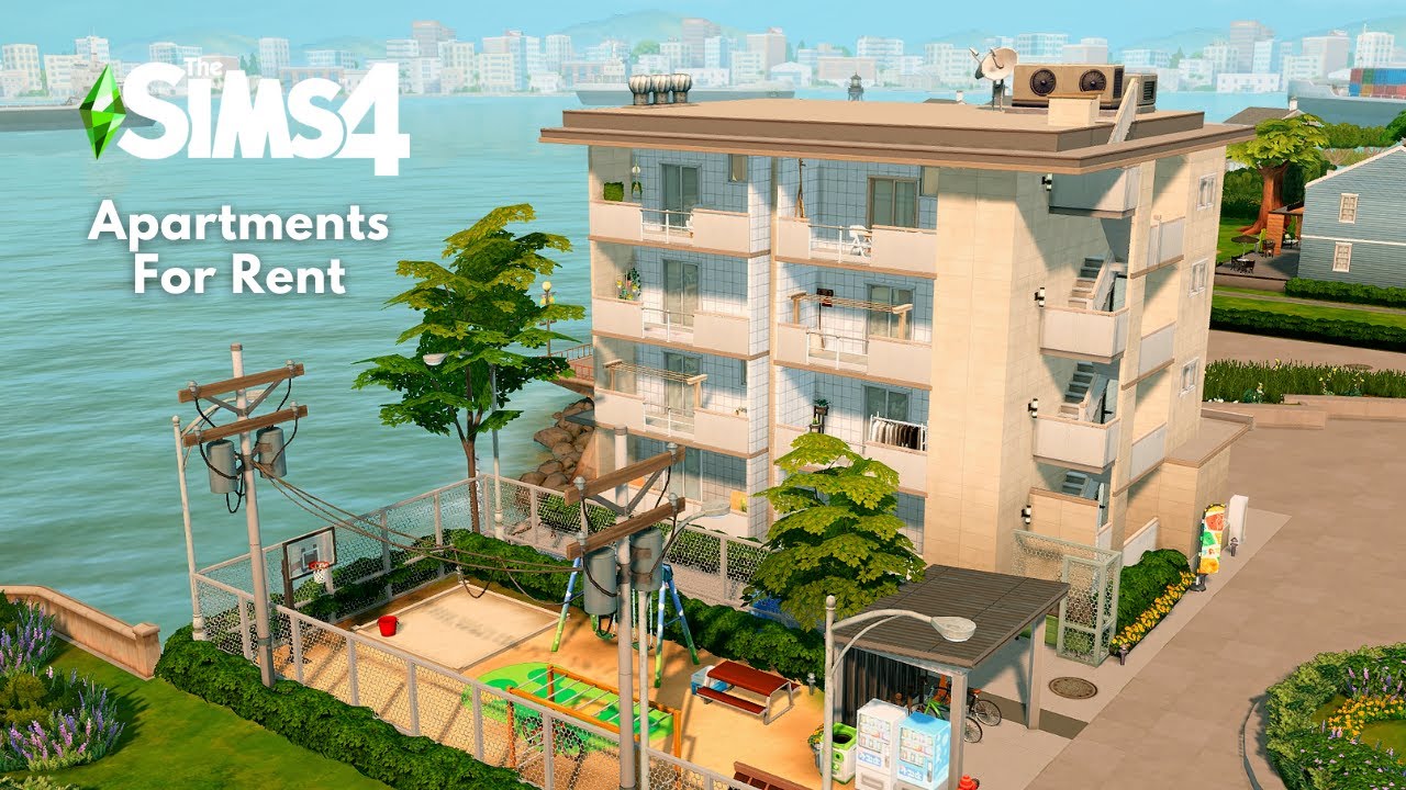 Apartments For Rent 🏢🌸 | Stop Motion Build | The Sims 4 | No CC