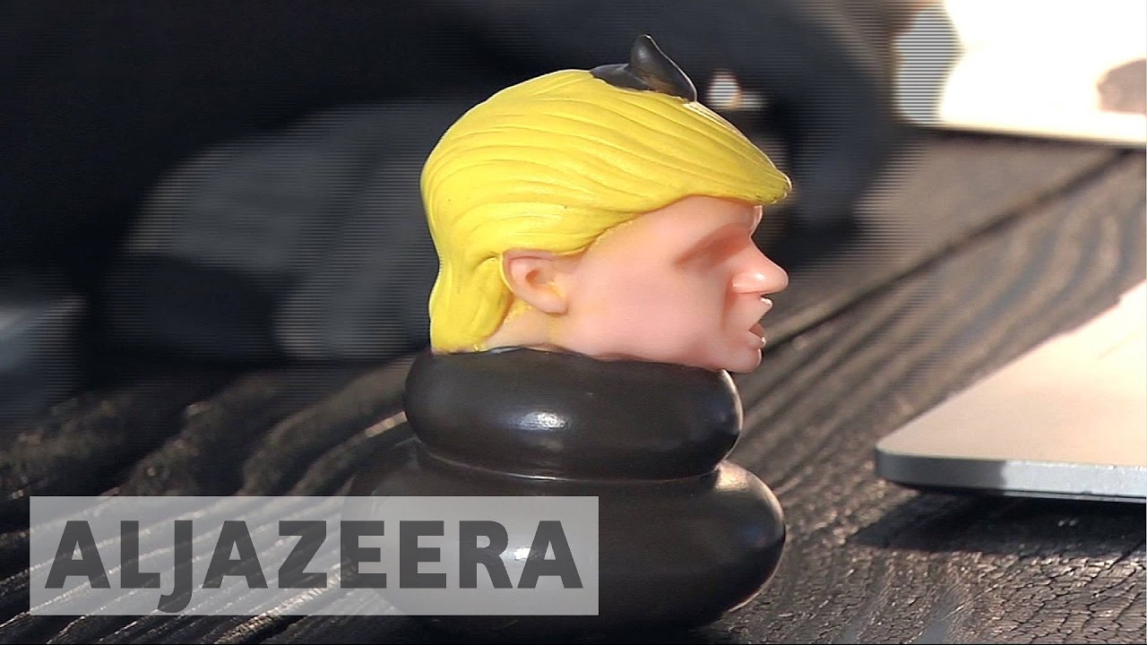 US: Political art artists making noise against Trump