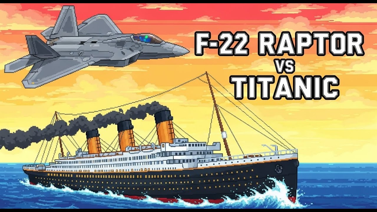 F-22 Raptor vs Titanic: Epic 3D War Simulation You Didn't See Coming!
