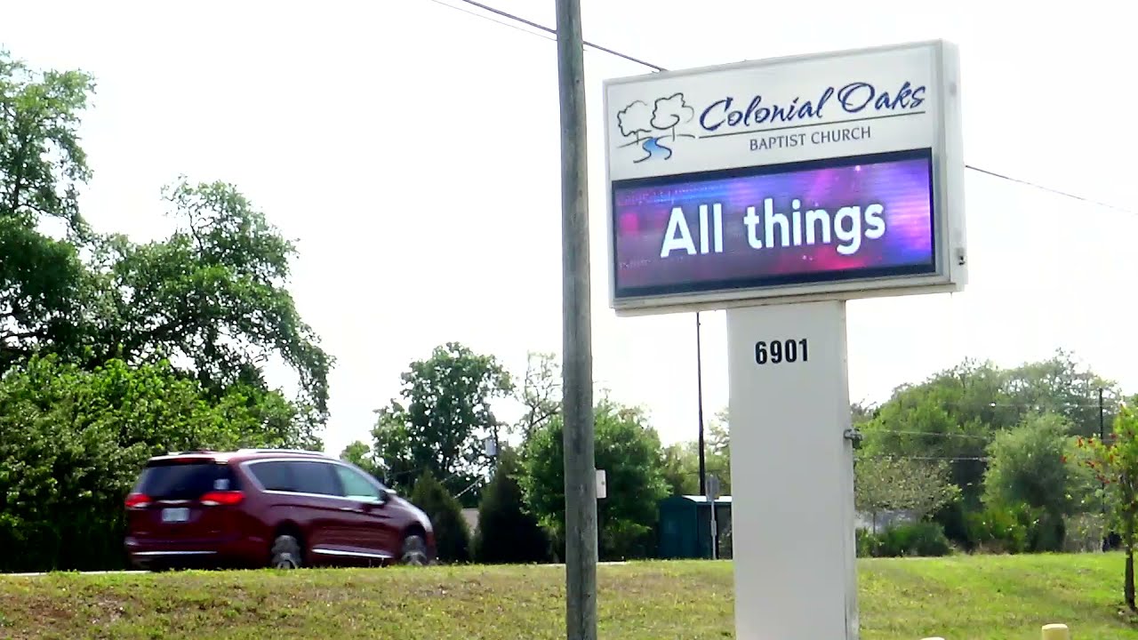 Church LED Sign for Colonial Oaks Baptist Church