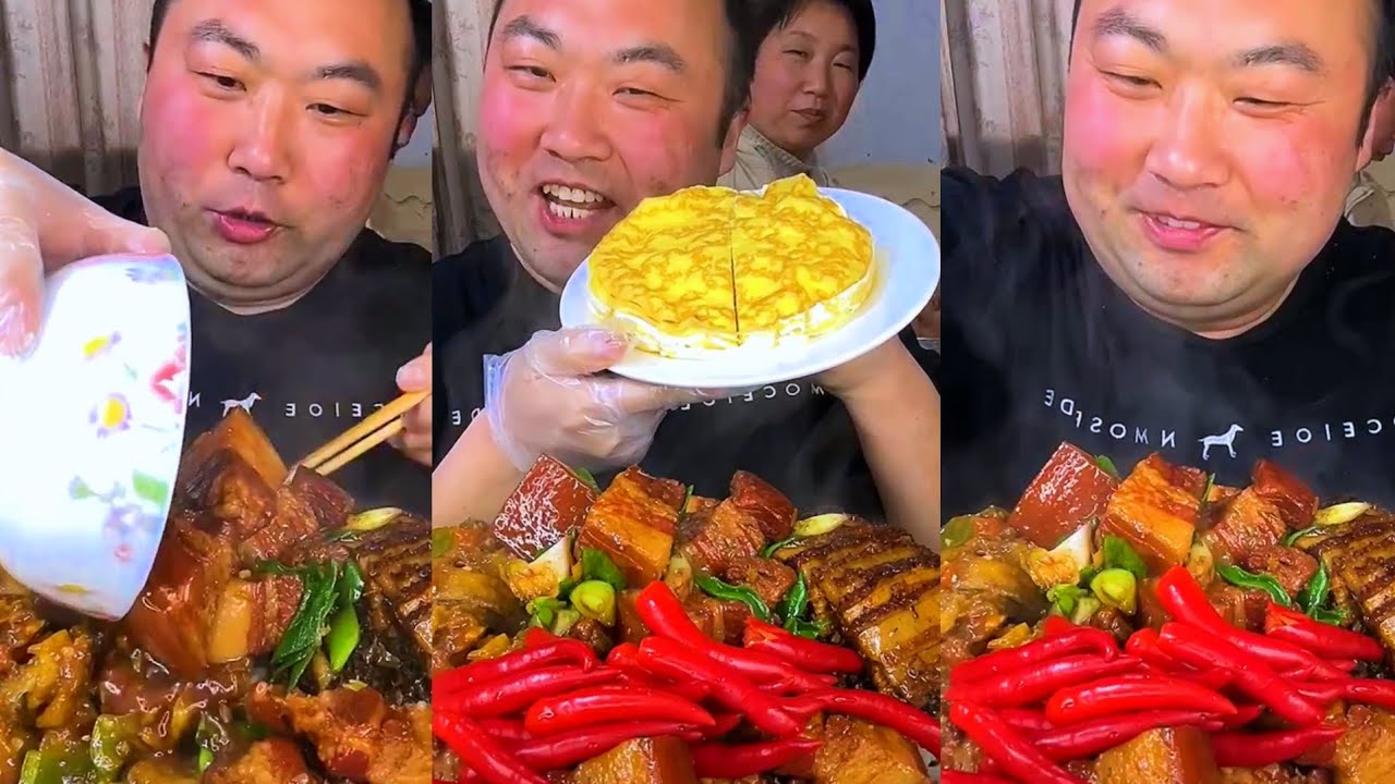 Eat rice and pork with delicious flavors.#Eat #rice #and #pork #with #delicious #flavors.