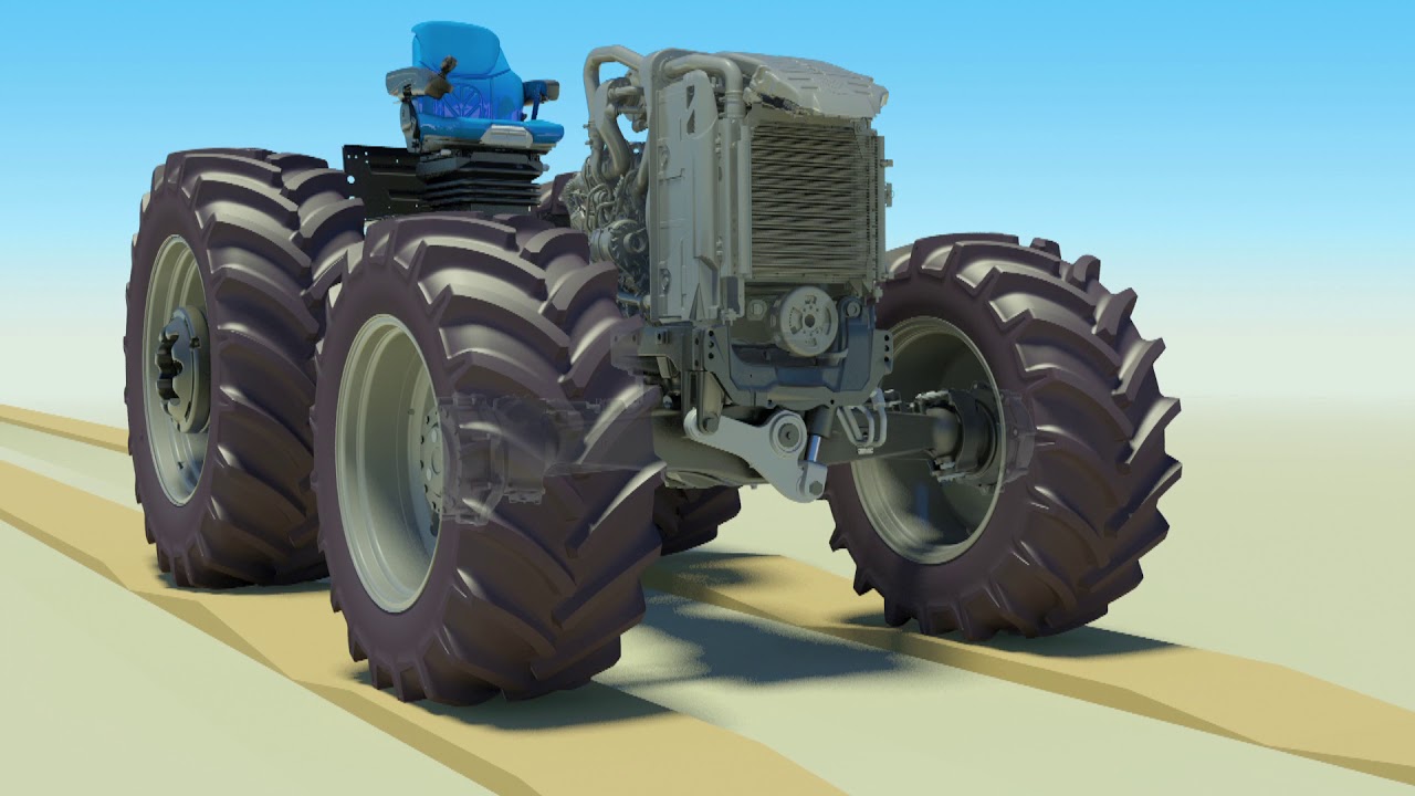 New Holland T5 Terraglide™ front axle suspension