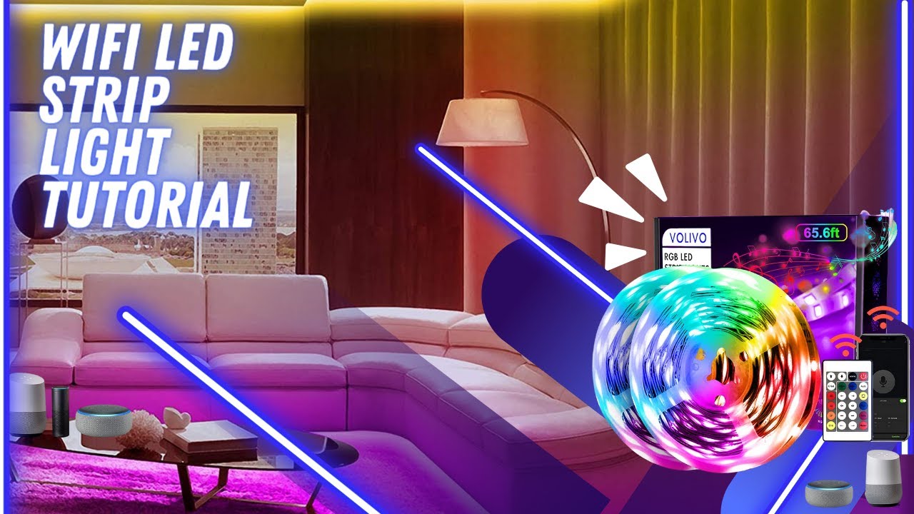 Strip Lights installation Amazon LED Wifi Smart Home integration