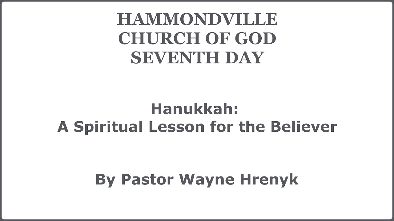Hanukkah: A Spiritual Lesson for the Believer