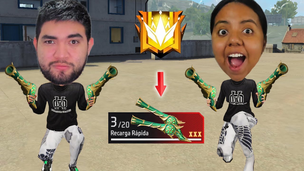 RETO: SOLO PODEMOS JUGAR CON LA NUEVA DOS BALAS ESMERALDA 😲 EPICO