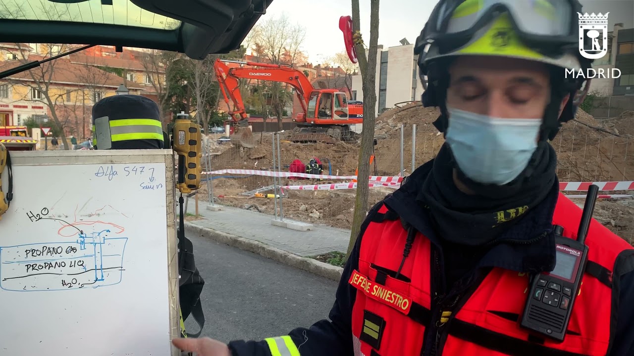 Fuga gas propano distrito Fuencarral, 11enero2022