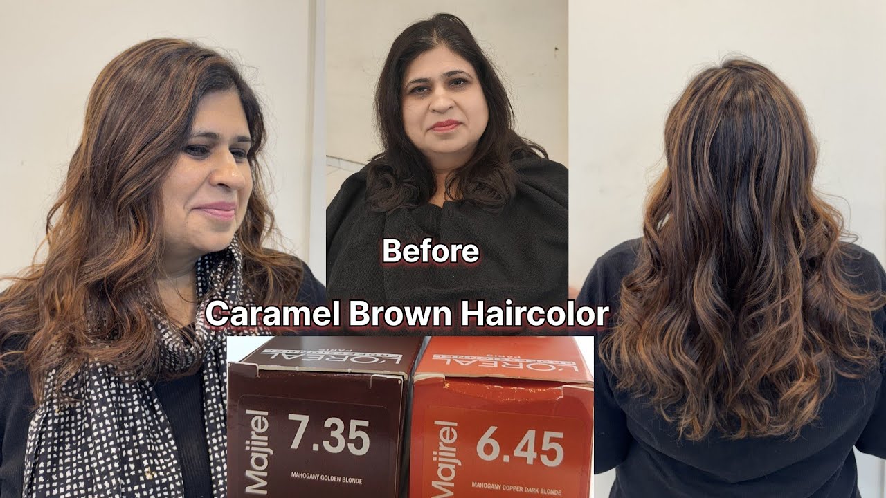 How to: Caramel brown haircolor | Haircolor tutorial for beginners | Step by step @ShyamasMakeover 