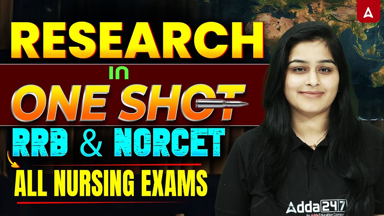 Research in One Shot | RRB Nursing Superintendent & NORCET | Research Nursing MCQ Questions Exam