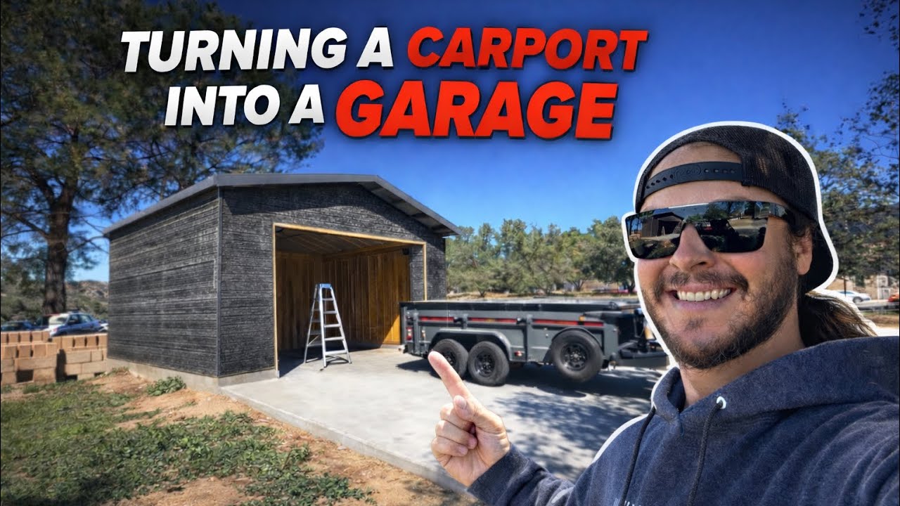 Turning a Carport into a Garage! (Part 3)