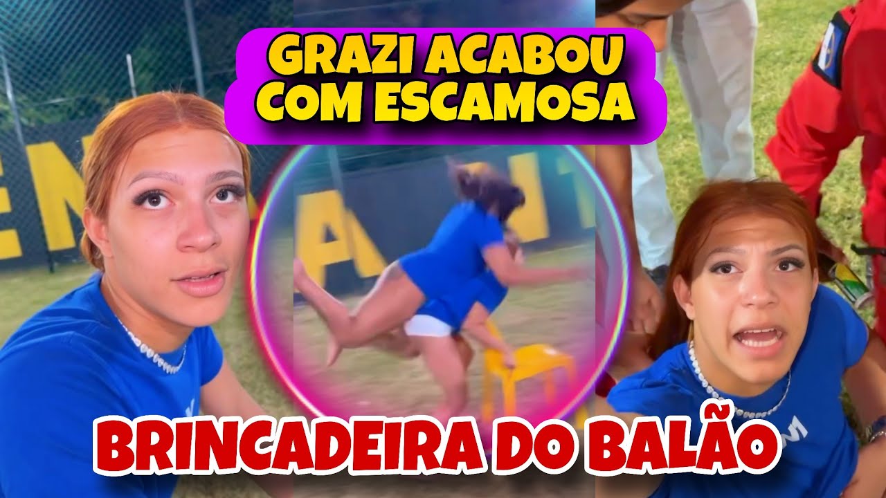 Eita! NEIFF faz brincadeira e GRAZI MACHUCOU ESCAMOSA 