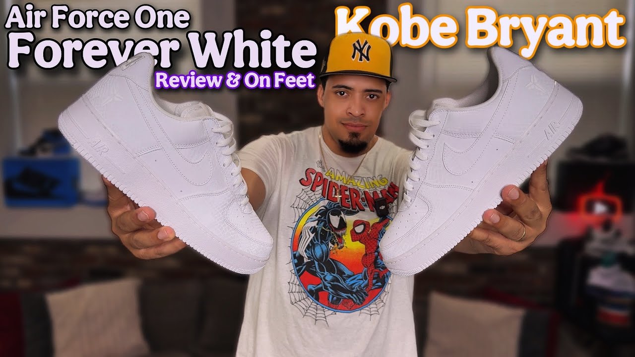 Kobe Air Force One &ldquo;Forever White&rdquo; Review, On Feet & Sizing Tips