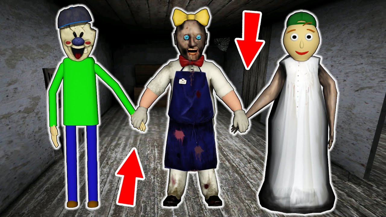 Granny vs Baldi vs Ice Scream - funny horror animation parody (30 min funny episodes)