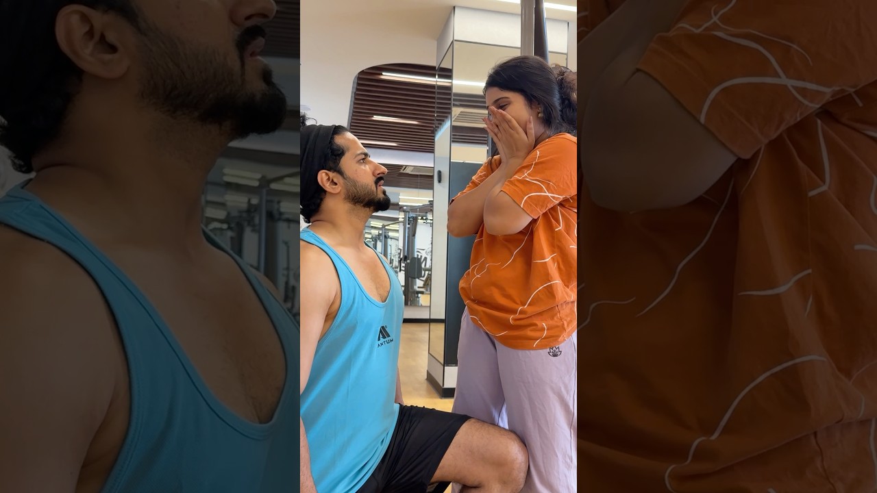 Oru gym proposal ❤️🤓| Salmanul faris | Megha Salman | Chennai | aadukalam | Thirumangalyam