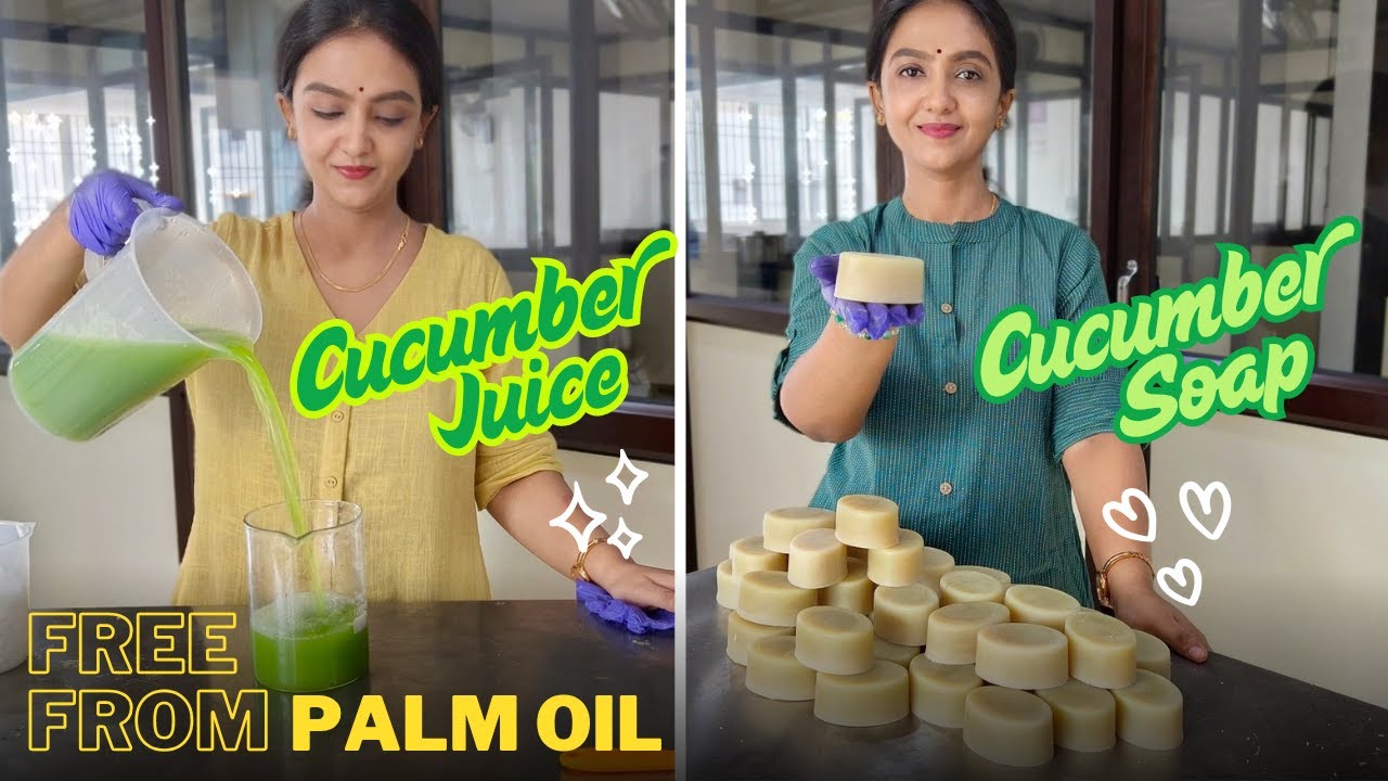 🥒Juice to Handcrafted Soap🧼Palm Oil Free Soap🫧 Step by Step Cold Processed Soap Making💥#anbudanpriya