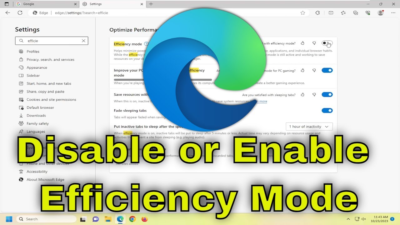 How to Disable or Enable Efficiency Mode in Microsoft Edge [Guide]