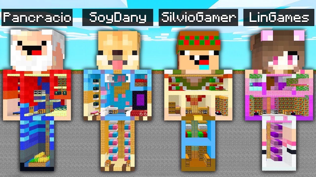 ¡MINECRAFT pero NOS METEMOS en BASES SECRETAS de YOUTUBERS!🐱‍👤💥😲con PANCRACIO y PERMON