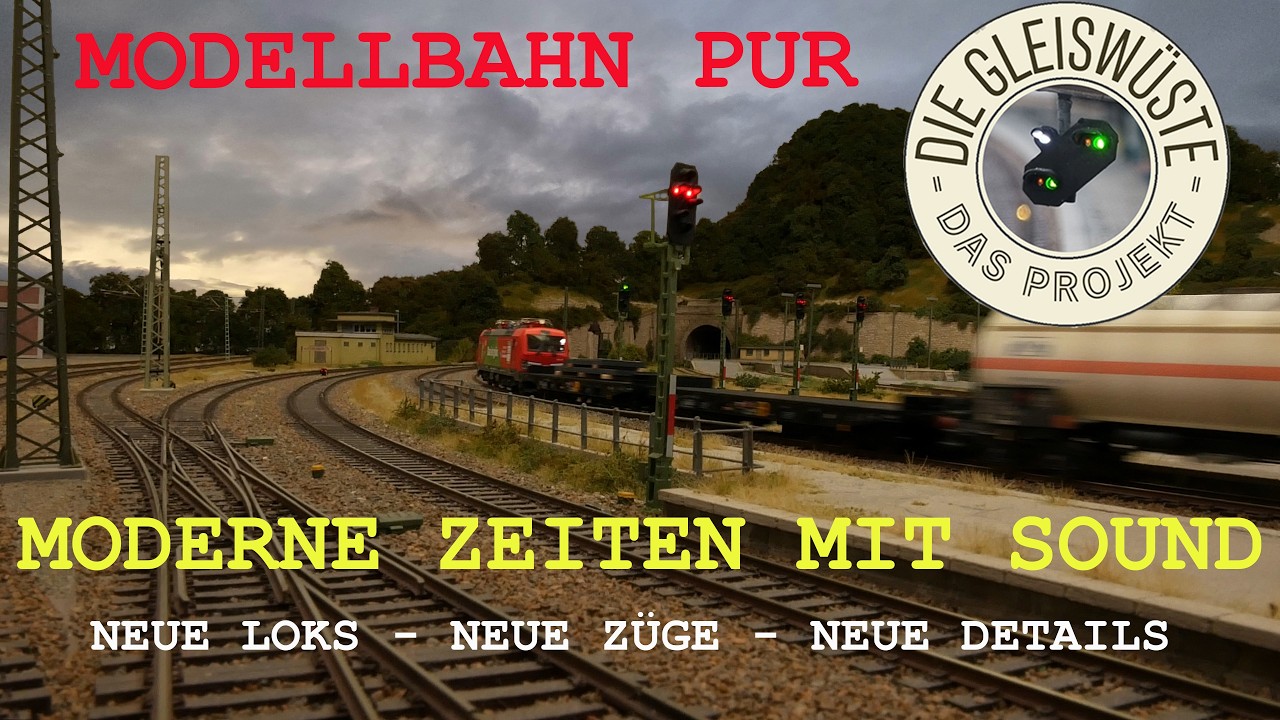 H0 Modellbahn pur: Neue lange Züge, neue Loks mit reichlich Sound!