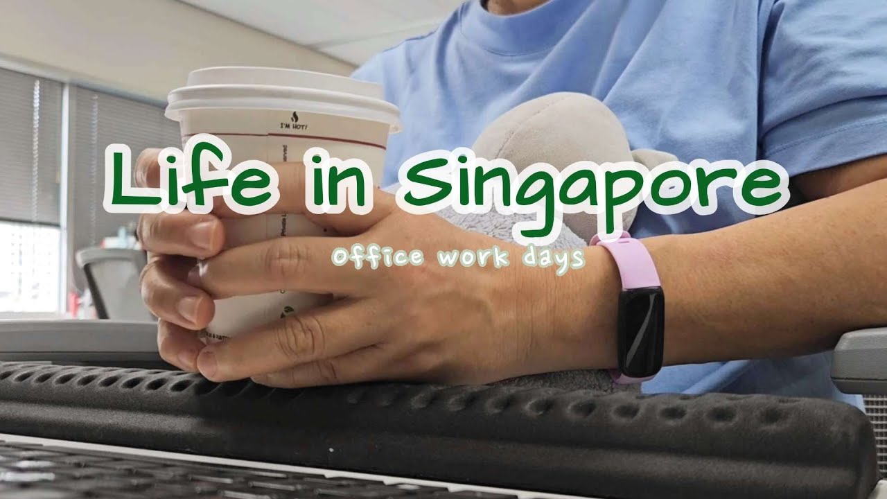 Vlog - Life in Singapore | Office work days with company 'free' lunches | Life over 50 simple days
