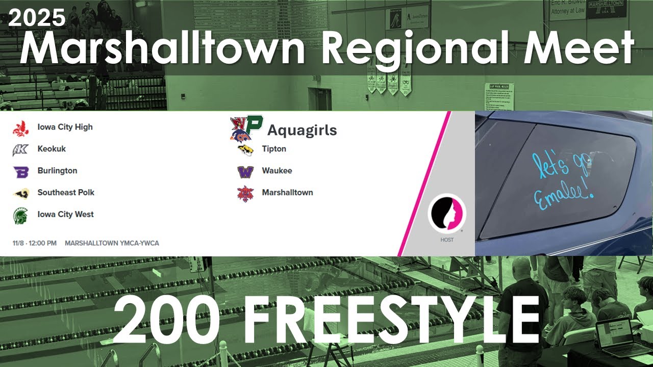 200 Freestyle - 2025 Aquagirls at Marshalltown Regional Meet