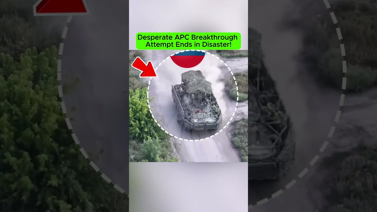 Desperate APC Breakthrough Attempt Ends in Disaster! Combat Footage.