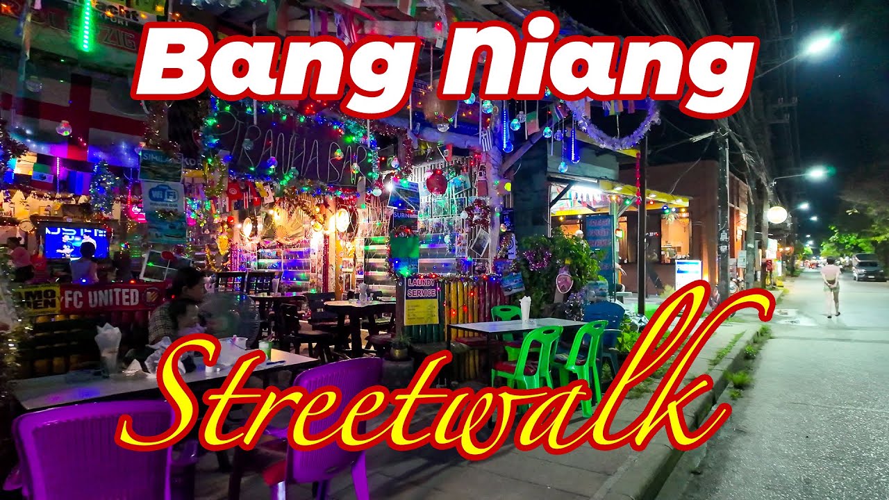 ✨ Bang Niang BY NIGHT: Vom Bang Niang Beach bis zum Market - Streetwalk in Khao Lak  (Part 2) 🌙