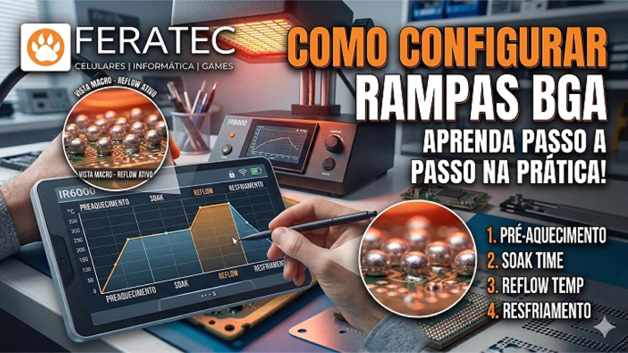 Curso de BGA na Prática: Dominando a IR6000 | Feratec - Configurando a maquina