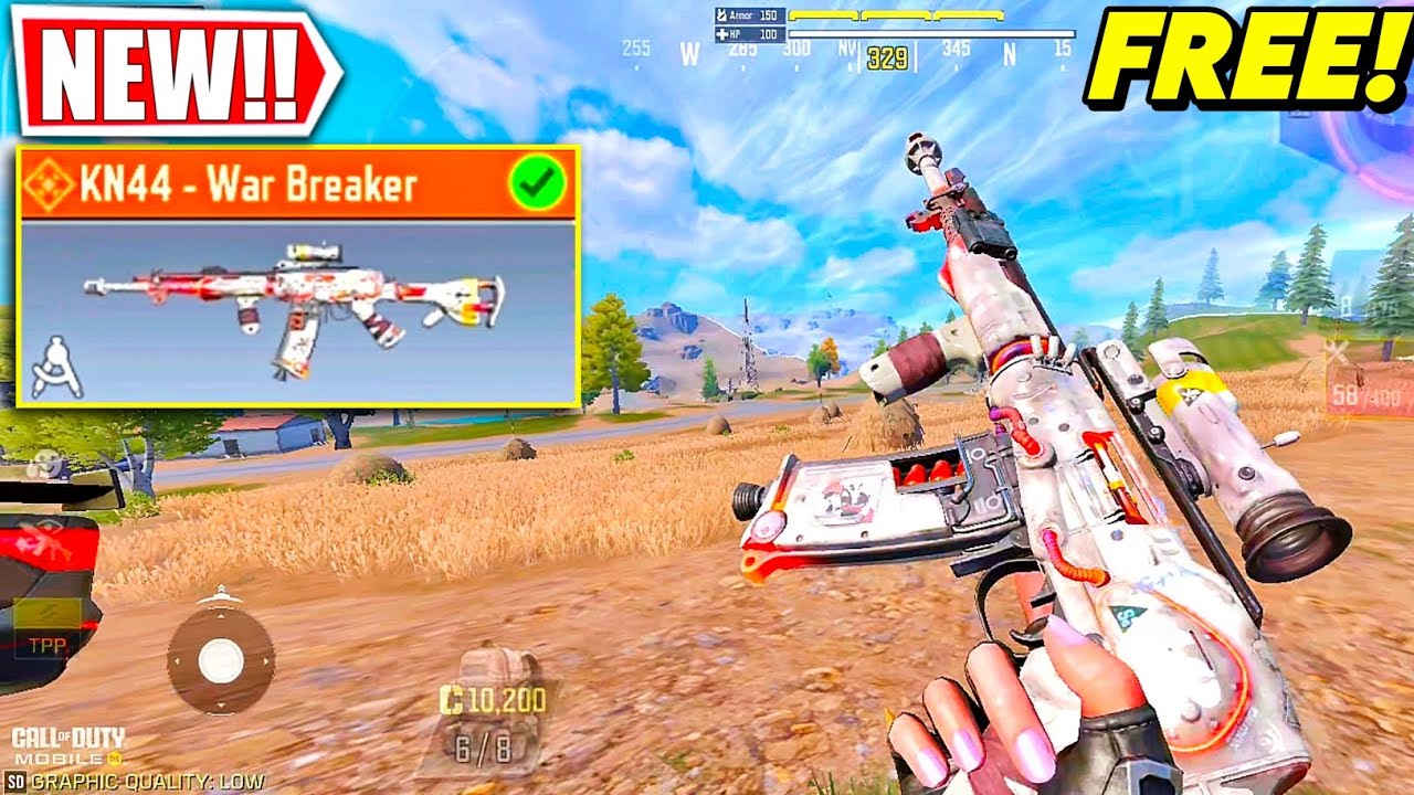 *NEW* Free Legacy KN44 - War Breaker 😍 in Call of Duty Mobile