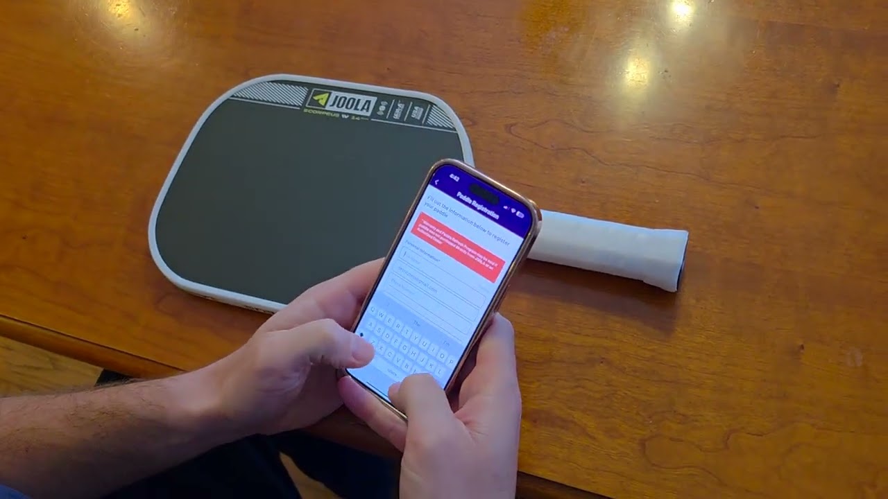 Joola New Paddle Registration Tutorial (NFC)