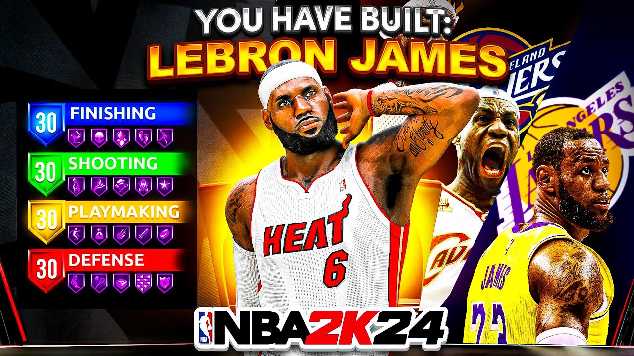 *НОВАЯ* СБОРКА ЛЕБРОН ДЖЕЙМСА &laquo;РЕЖУЩАЯ УГРОЗА&raquo; &mdash; СВЕРХМОЩНАЯ (NBA 2K24)