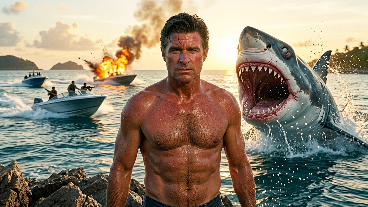 Night of the Sharks (1988) Full Movie 4K | Treat Williams Classic 80s Action Thriller