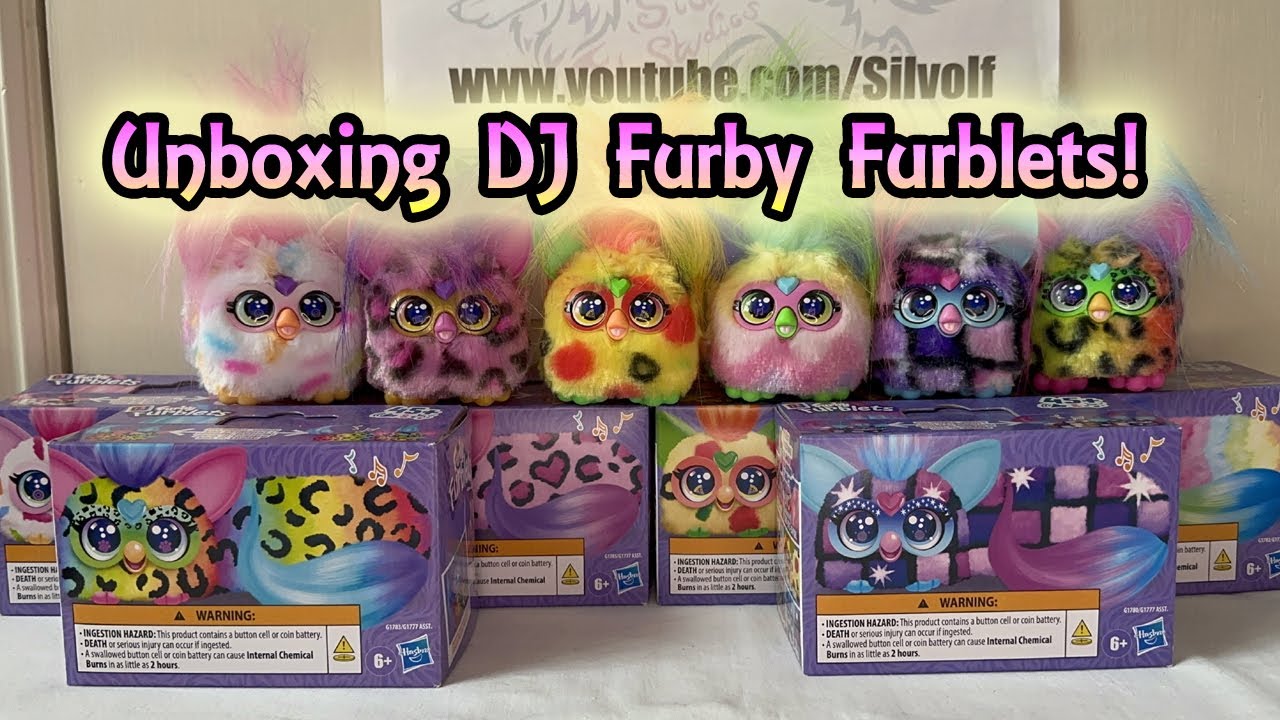All 6 DJ Furby Furblets Unboxing and Review!