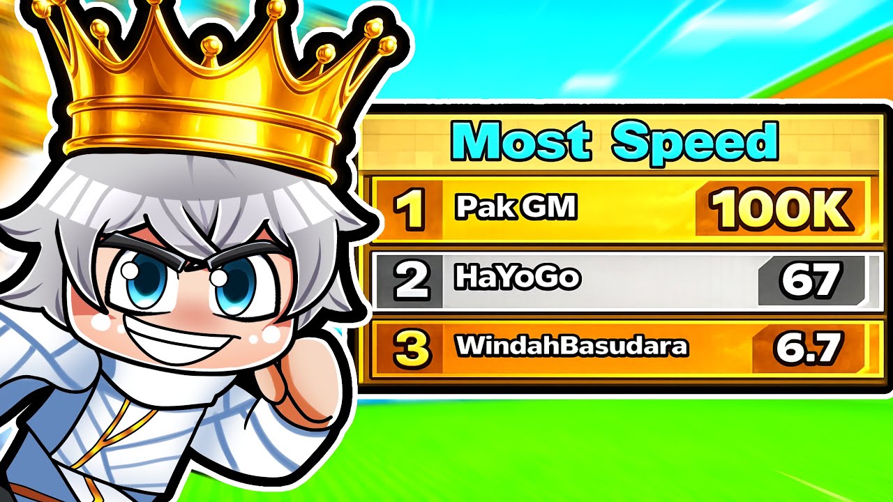 MASUK LEADERBOARD?! Aku Bakar ROBUX Demi MAX SPEED di Escape Tsunami for Brainrot!