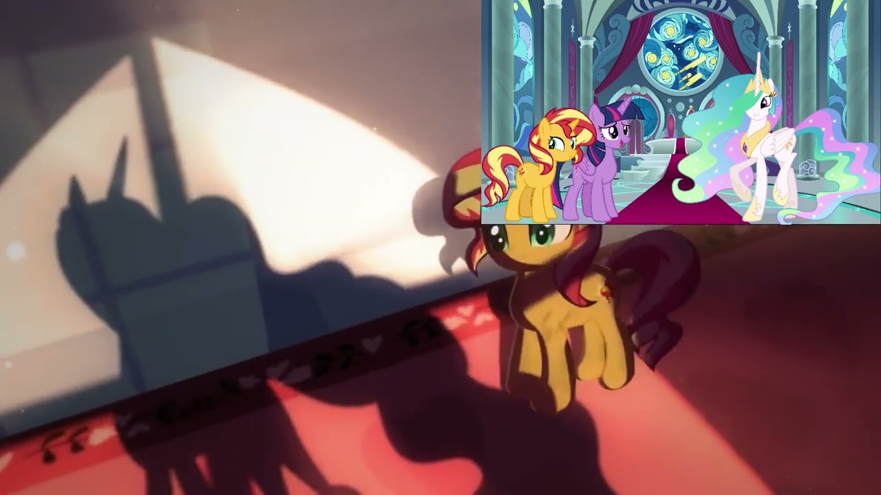 Twilight Sunset & Celestia React To The Fall Of Sunset Shimmer (Uberduck)