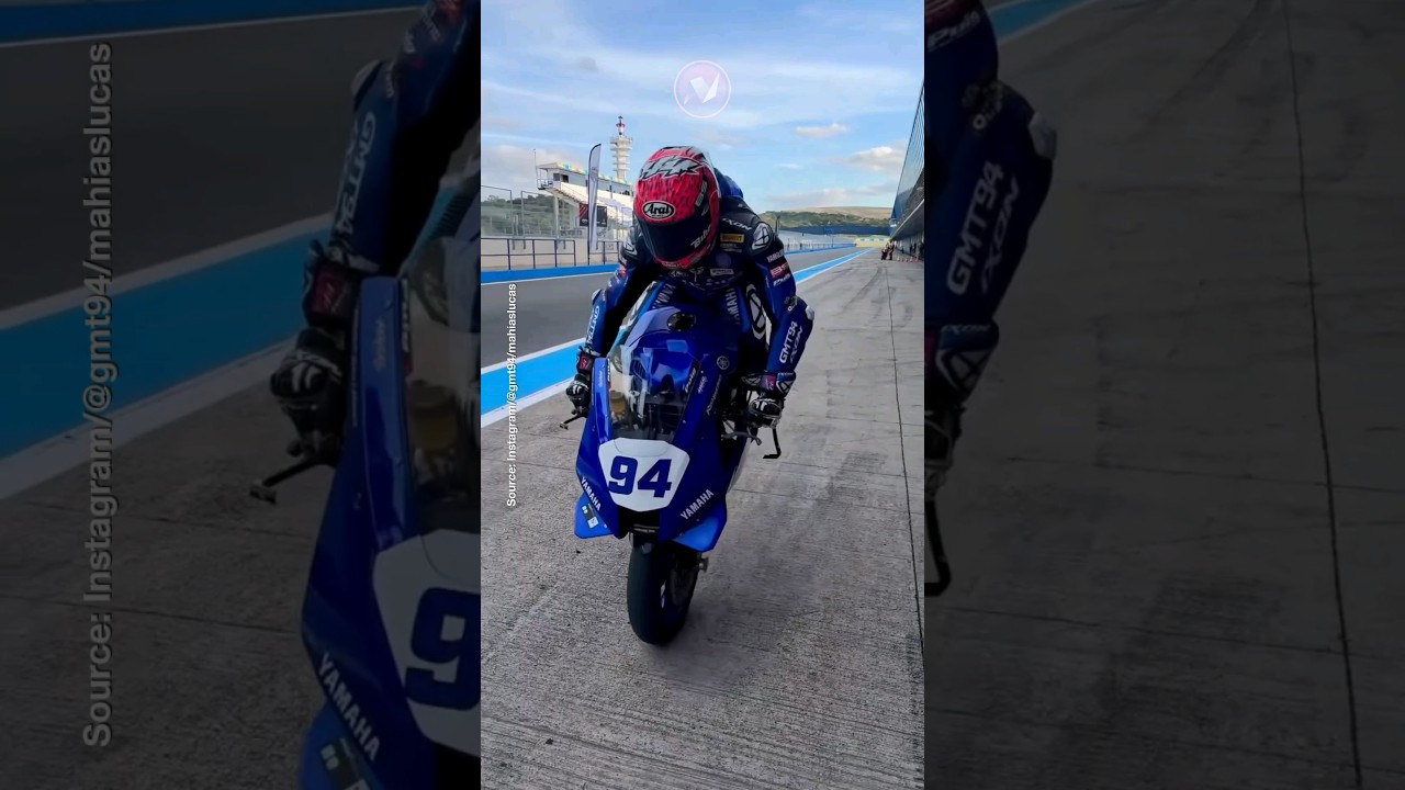 Lucas Mahias Performs Stoppie | #lucasmahias #stoppie #wssp #yamaharacing