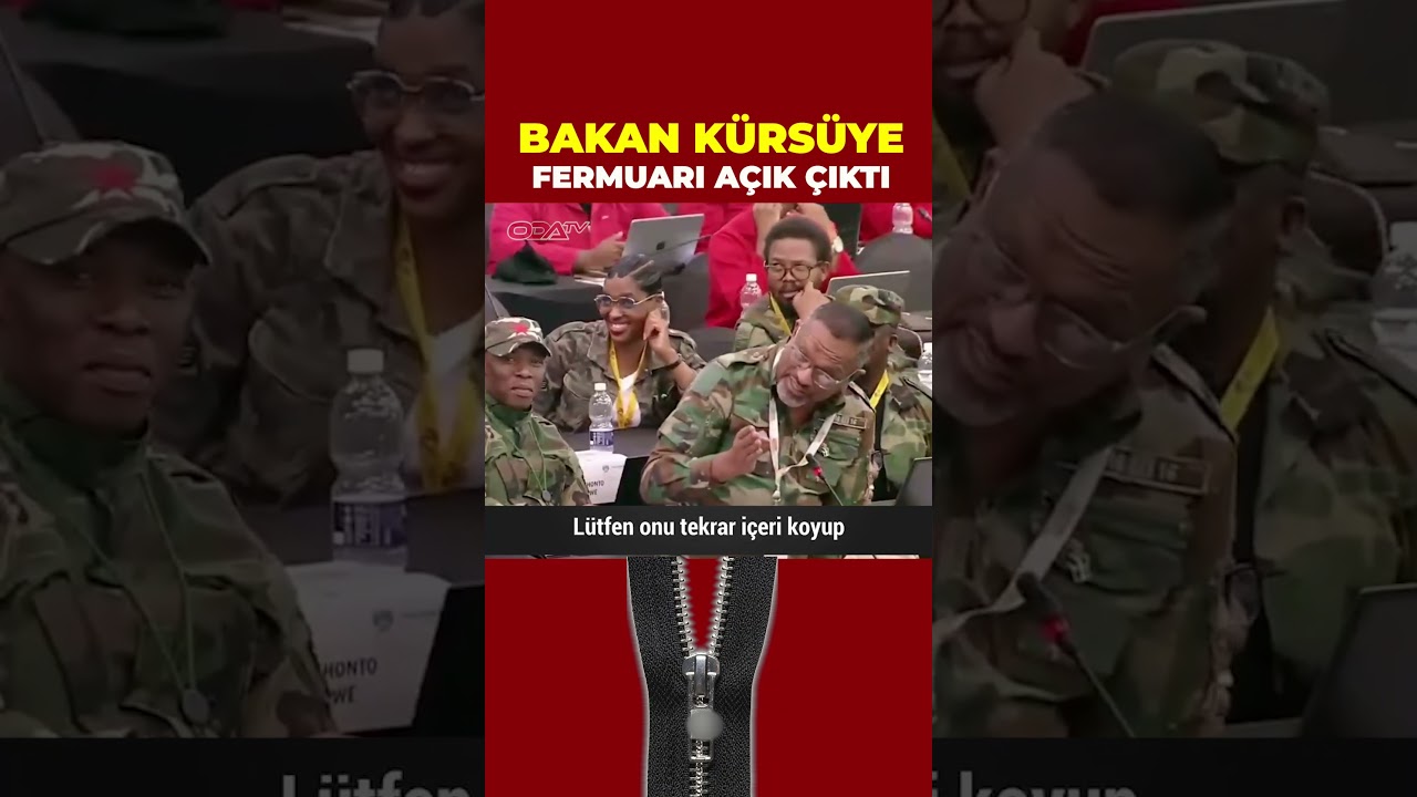 Bakan, pantolonunun fermuarının a&ccedil;ık olduğunu fark etmeden Ulusal Meclis&rsquo;te konuşma yaptı