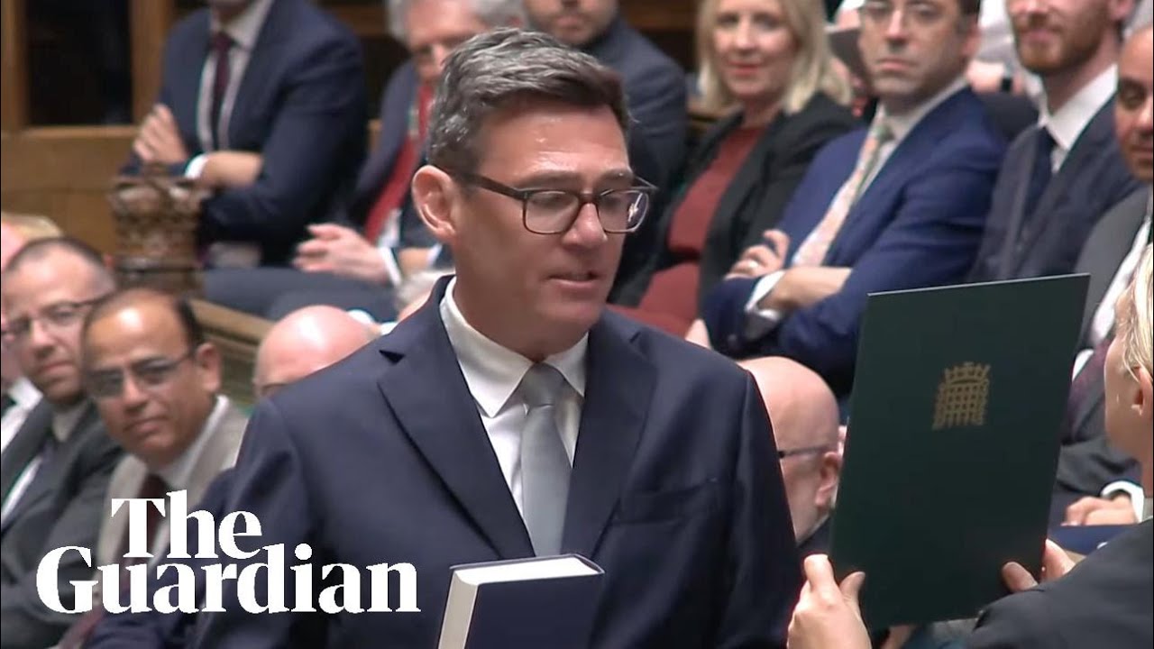 Andy Burnham sworn in as Labour MP after winning the Makerfield by-election - watch live