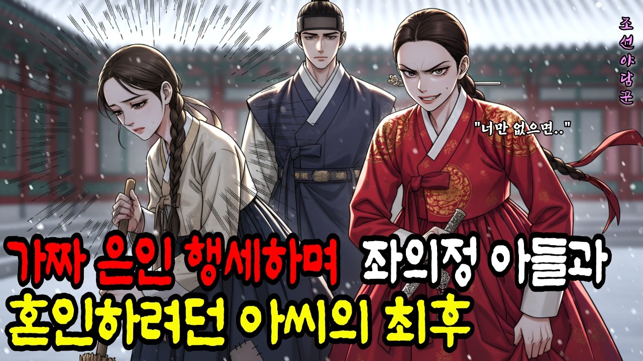 가짜 은인 행세하며 좌의정 아들과 혼인 하려던 아씨의 최후, 