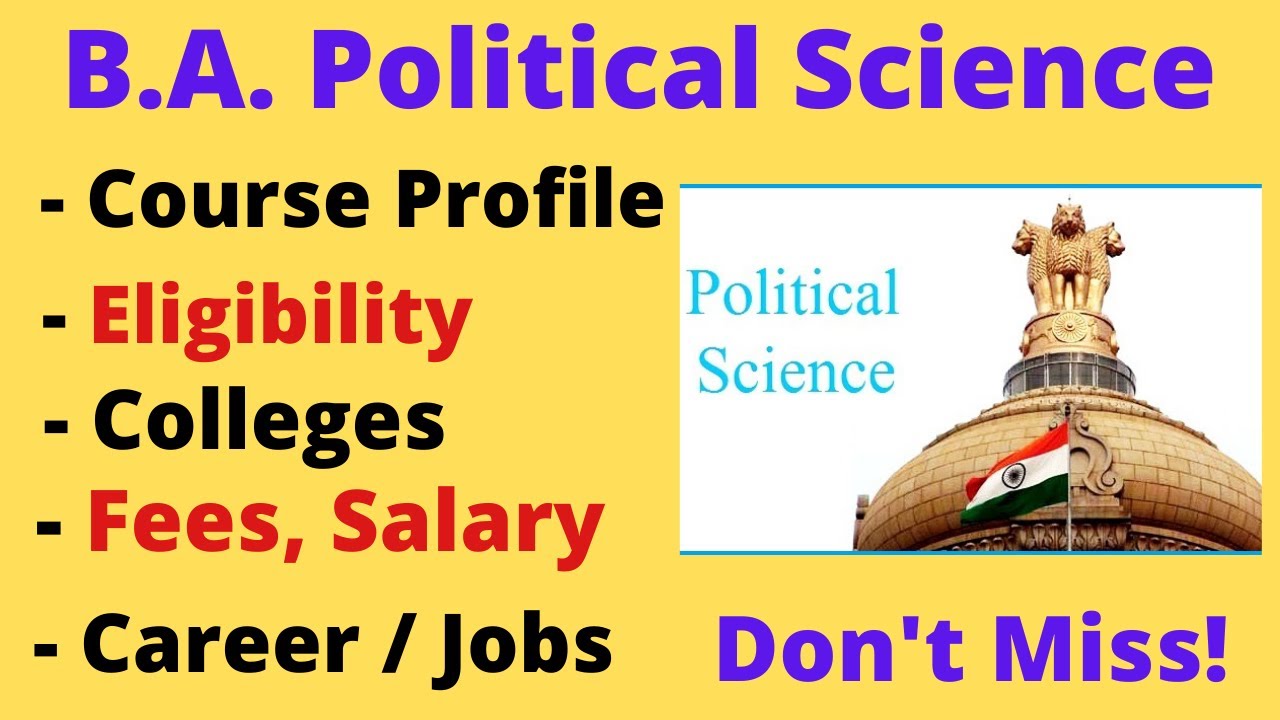 B.A Political Science Course Full Details| Profile, Eligibility, Fees, Scope, Job| Colleges|Tamil BR