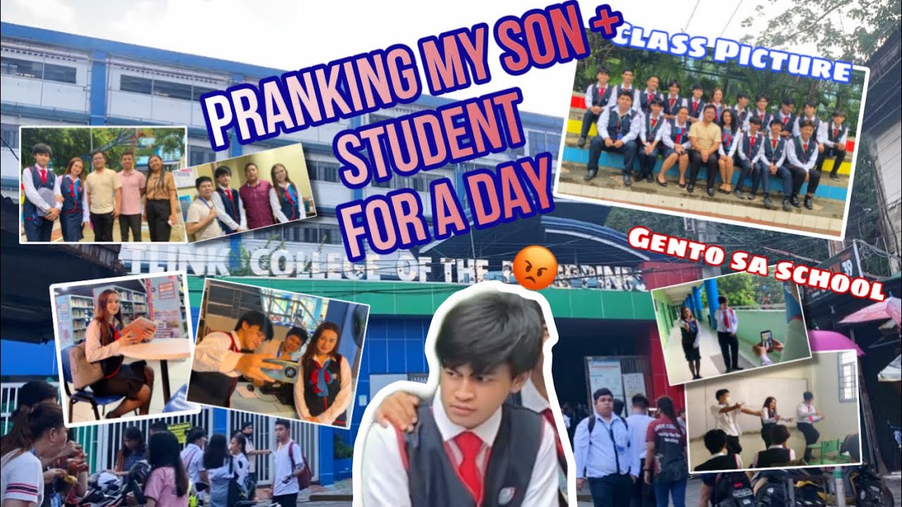 PRANKING MY SON AT BESTLINK NOVALICHES!!! (+a day with my son at school)