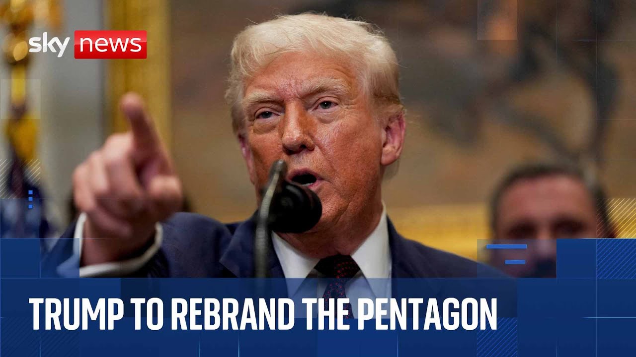 Trump to sign executive order to rebrand the Pentagon as the 'Department of War'