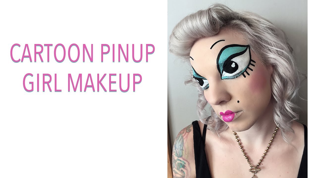 Cartoon (Big EYE) Pinup Girl MakeUp at Volume Hair Studio, Philadelphia