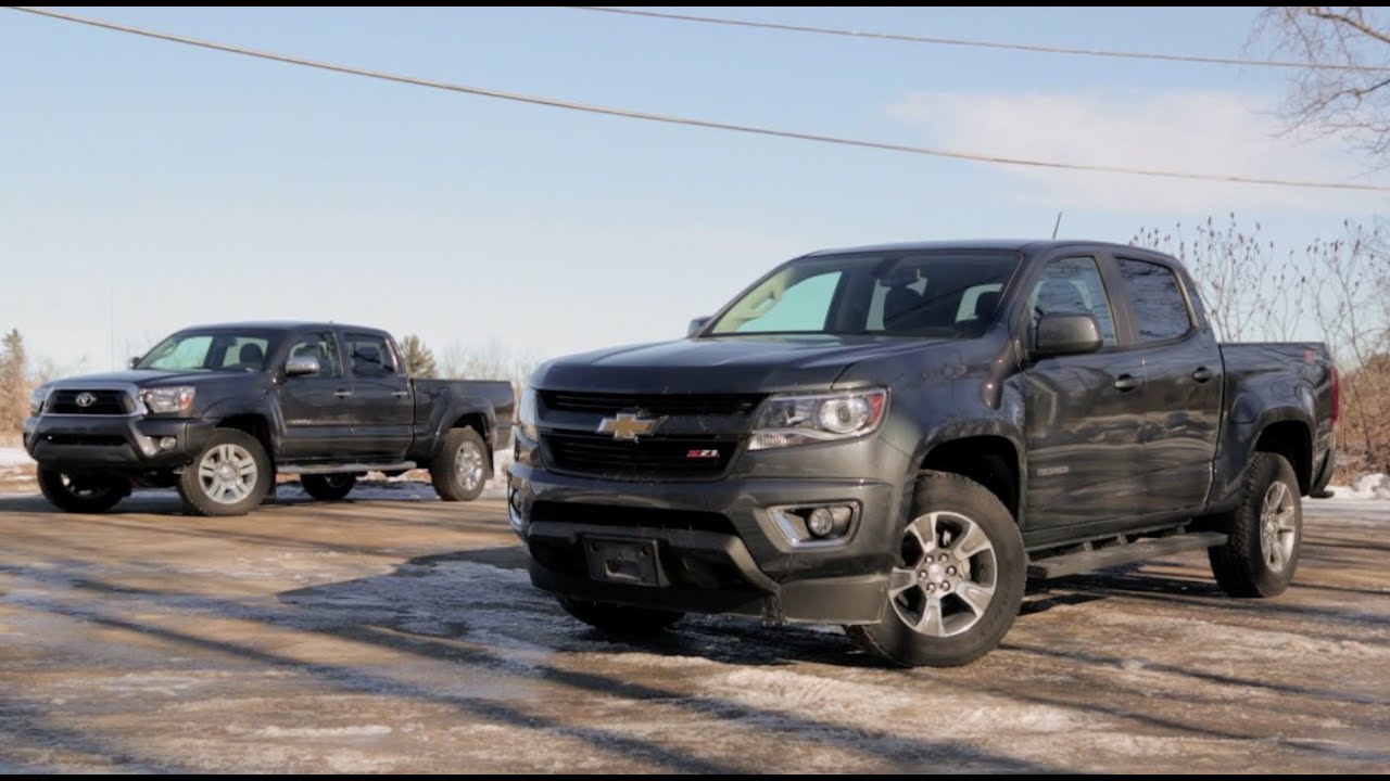 Chevrolet Colorado 2015 года против Toyota Tacoma 2015 года