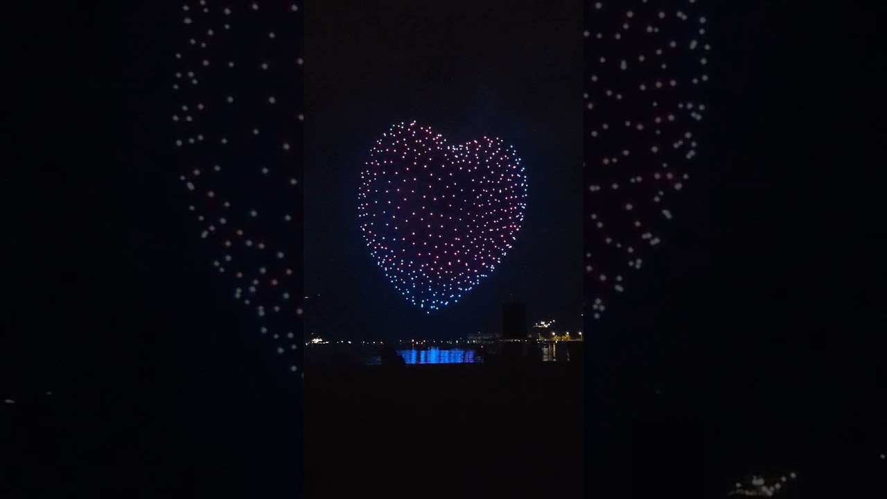 Spectacle de drone Fête du lac Annecy 2023