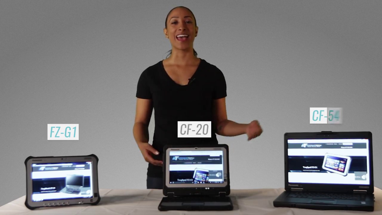 Compare the Panasonic ToughPad FZ-G1, CF-20 and CF-54 Toughbooks